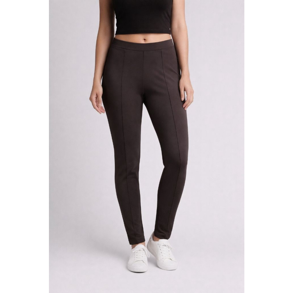 Simply Vera Vera Wang Brown Stretch Leggings Women’s Size M Slim Pull-On